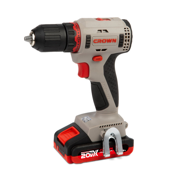 Perceuse sans fil brushless 13 mm 20 V 2,0 Ah en coffret