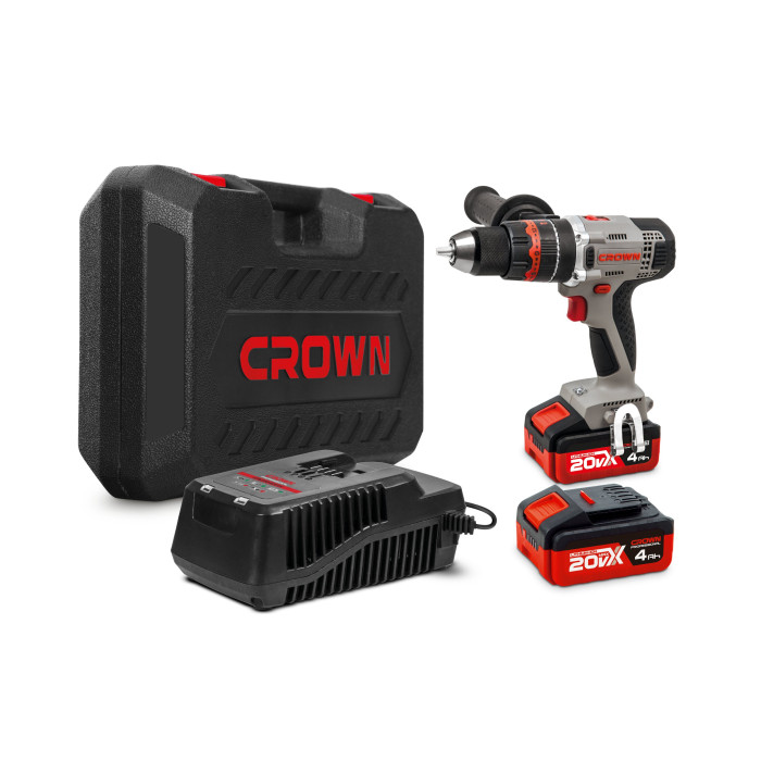 Perceuse-visseuse à percussion sans fil 13 mm 20 V 4,0 Ah en coffret