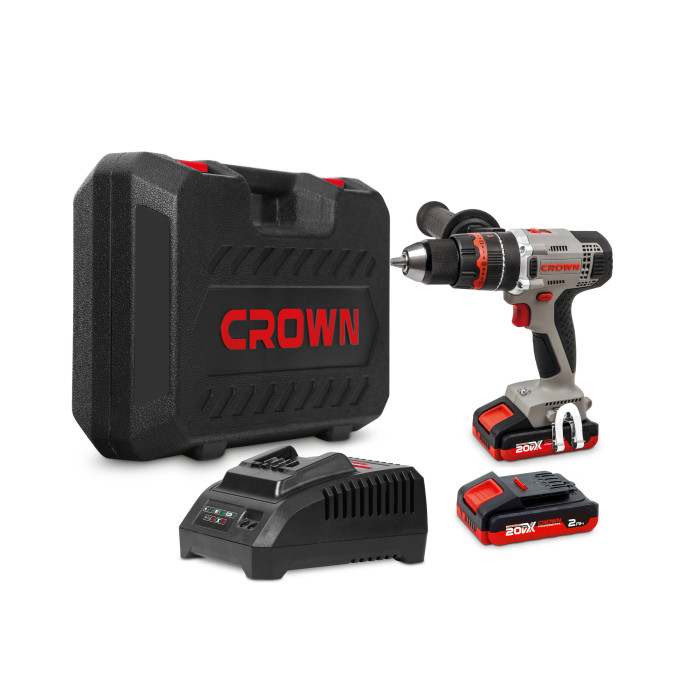 Perceuse-visseuse à percussion sans fil 13 mm 20 V 2,0 Ah en coffret